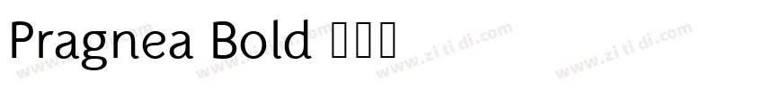 Pragnea Bold字体转换